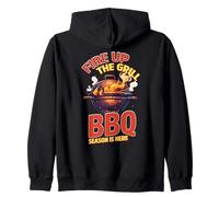 Fire Up The Grill, la Stagione del Barbecue è arrivata Design Felpa con Cappuccio