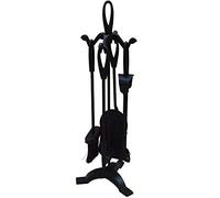 Fire Vida Buxton Companion Set, Metal, Black, 5 Pezzi, Acciaio e ghisa