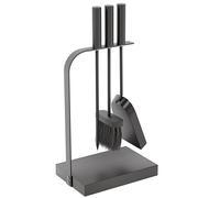 Fire Vida Aston Fuoco Companion Set, Metallo, Nero, 4 Pezzi, Ghisa, H 60 x W 30 cm Circa