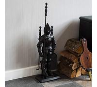 Fire Vida Fuoco Cavaliere Soldato Camino Companion Set, Metallo, Pezzo di 5
