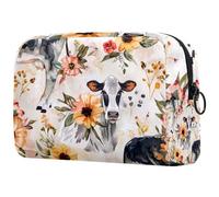 Fire Water Chinese Yin Yang Pattern Cosmetic Makeup Bag Piccola borsa da viaggio con cerniera Borsa da toilette portatile Organizer per trucco per donne ragazze, Multicolore 06,