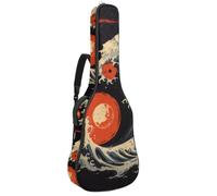 Fire Water - Custodia imbottita per chitarra acustica cinese, motivo Yin Yang, custodia protettiva per chitarra acustica e chitarra classica, Multicolore 01, 42.9x16.9x4.7 in, Zaino casual