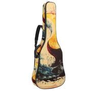 Fire Water - Custodia imbottita per chitarra acustica cinese, motivo Yin Yang, custodia protettiva per chitarra acustica e chitarra classica, Multicolore 07, 42.9x16.9x4.7 in, Zaino casual