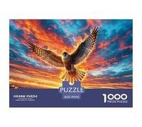 Fire-Winged Falcon Soaring 1000 Pezzi Puzzle Difficile Regalo Creativo Per Il Relax Animal Per Adulti Confezione Di Alta Qualità Sfide Extra Divertenti Intrattenimento Creativo 70x50cm/1000pcs