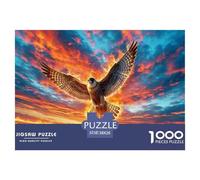 Fire-Winged Falcon Soaring 1000 Pezzi Puzzle Regali Di Festa Animal Per Adulti Qualità Premium Sfide Extra Divertenti Intrattenimento Creativo 38x26cm/1000pcs