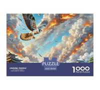 Fire-Winged Falcon Soaring 1000 Pezzi Puzzle Regalo Creativo Per Il Relax Animal Per Adulti A Partire Dai 14 Anni Qualità Premium Sfide Extra Divertenti Intrattenimento Creativo 70x50cm/1000pcs