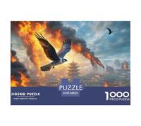 Fire-Winged Falcon Soaring 1000 Pezzi Puzzle Regalo Creativo Per Il Relax Animal Per Adulti E Bambini Dai 12 Anni Qualità Premium Sfide Extra Divertenti Intrattenimento Creativo 38x26cm/1000pcs