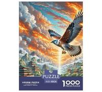 Fire-Winged Falcon Soaring 1000 Pezzi Puzzle Regalo Creativo Per Il Relax Animal Per Adulti E Bambini Dai 14 Qualità Premium Sfide Extra Divertenti Intrattenimento Creativo 38x26cm/1000pcs
