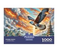 Fire-Winged Falcon Soaring 1000 Pezzi Puzzle Regalo Creativo Per Il Relax Animal Per Adulti Qualità Premium Sfide Extra Divertenti Intrattenimento Creativo 70x50cm/1000pcs