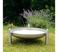 Fire World - Braciere indistruttibile Diabas in acciaio inox 80 cm | antiruggine e resistente alle intemperie | Braciere per il giardino | Braciere stabile | 5 anni di garanzia antiruggine
