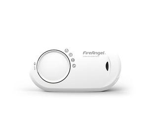 FireAngel Rilevatore Monossido di Carbonio - Rilevatore CO FA3820 per Casa e Vacanza - Sensore Monossido di Carbonio Portatile da Viaggio - Bianco