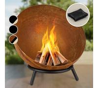Fireball Rust, braciere inclinabile, finitura effetto ruggine, Ø 60 cm