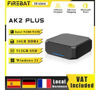FIREBAT AK2 PLUS MiniPC Intel N100 Dual Band WiFi5 BT4.2 16GB 512GB Computer da gioco Desktop Mini PC Gamer