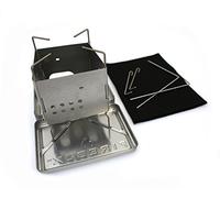 Firebox In Acciaio Inox Nano Stufa + Kit X-Case - Legno combustibile Burning/Multi - Pieghevole Camp/Bushcraft