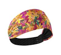 Firebush Fiori Colorato Raffreddamento Fasce per capelli per le donne Elastici per capelli per le donne per il tennis Atletico Sport Allenamenti Yoga