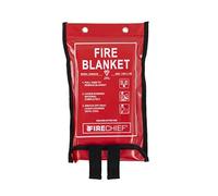 Firechief Kitemarked Budget - Coperta antincendio media, 1,2 m x 1,2 m, adatta per l'uso in casa (cucina, ufficio, garage)