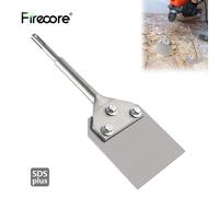 FIRECORE SDS Plus Raschietto per pavimenti con scalpello da 4 pollici di larghezza per piastrelle Thinset Raschietto da parete con scalpello per scalatura Funziona con il martello rotante SDS Plus