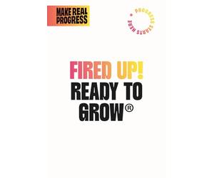 Fired Up Ready to Grow Notebook: Set goals, track habits, make progress