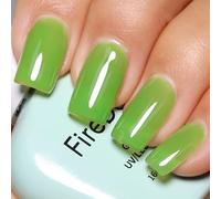 Firedeep Jelly Smalto Gel Verde Smalto Per Unghie Verde Erba Trasparente Smalto Per Unghie Uv/Led Soak Off Per L'Autunno E L'Inverno 16ml 1pz.