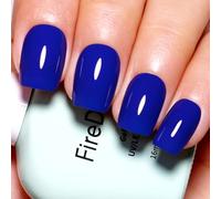 Firedeep Smalto gel blu reale, bottiglia grande da 16ML Colore blu navy Smalto gel UV/LED Soak Off per l'autunno e l'inverno 1Pz.