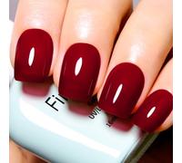 Firedeep Smalto Gel Rosso Borgogna Velato UV/LED Soak Off per L'Autunno e L'Inverno - 16ml 1pz