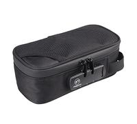 FIREDOG Borsa a prova di odore con serratura, contenitore a prova di odore foderato in carbonio per la conservazione da viaggio, nero, 8x4x2.75 Inch (Pack of 1), Compatto