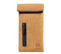 FIREDOG Sacchetti a prova di odore, in pelle PU, a prova di odore, per cani, 7,6 x 15,2 cm, piccola tasca da viaggio (marrone)