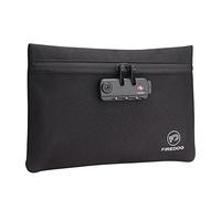 FIREDOG Sacchetti a prova di odore, sacchetto a prova di odore con serratura per riporre i viaggi (24,9 x 16,5 cm, nero)