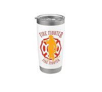Firefighter All Equal Except The Firefighter Bicchiere termico in acciaio inox doppia parete