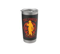 Firefighter All Equal Except The Firefighter Bicchiere termico in acciaio inox doppia parete
