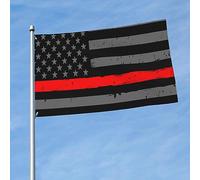 Firefighter Bandiera Resistenti Bandiera Da Giardino Durevole Banner 90X150Cm Per Balcone Prato Casa