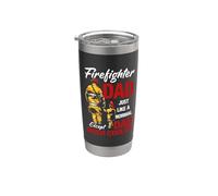 Firefighter Dad Just Like A Normal Except Dad Much Cooler Bicchiere termico in acciaio inox doppia parete
