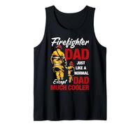 Firefighter Dad Just Like A Normal Except Dad Much Cooler Canotta