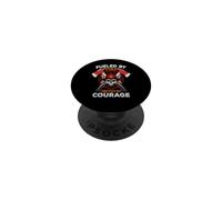 Firefighter Fueled By Fire Driven By Courage Fireman PopSockets PopGrip Adesivo