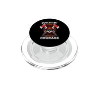 Firefighter Fueled By Fire Driven By Courage Fireman PopSockets PopGrip per MagSafe
