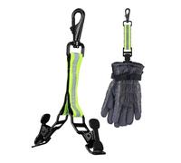 Firefighter Gloves - Firefighter Gloves Strap | Gloves Holder Clips | Nylon Webbing Quick Release Heavy Duty Multifunctional Reflective Firefighter Gloves Holder Construction