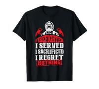 Firefighter I Served Funny Fireman Firefighters Lovers Maglietta