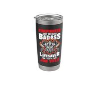 Firefighter Job Title Fireman Proud Firefighters Lovers Bicchiere termico in acciaio inox doppia parete