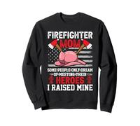 Firefighter Mom Heroes American Flag Fireman Firefighters Felpa