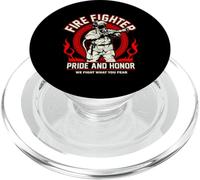 Firefighter Pride And Honor We Fight What You Fear PopSockets PopGrip per MagSafe