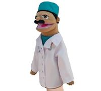 Firefighter Puppet - Soft Cook, Farmer, , Detective, Doctor Stuffed Toy | Educational Puppets for Kids, Role Play Toys for Performance, Storytelling Teaching Tool