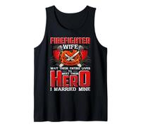 Firefighter Wife Hero Funny Proud Firefighters Lovers Canotta