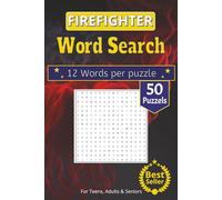 Firefighter Word Search Puzzle Book: Puzzle Book for Firefighter Lovers | 6×9 Size, 110 Pages, 50+ Puzzles - Ideal for Holidays, Travel, Stress Relief & Daily Enjoyment