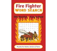 Firefighter Word Search Puzzle Book: Word Searches with Easy to Read Print about Firefighters, Fire Trucks, Heroes and More | 6x9 inches, 110 pages | ... Gift for Vacations, Holidays and Free Times