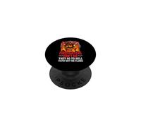 Firefighters Don't Die They Go To Hell Firefighter Fireman PopSockets PopGrip Adesivo