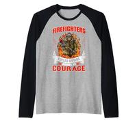 Firefighters Fueled By Fire Firefighter Fireman Firefighters Maglia con Maniche Raglan