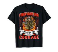 Firefighters Fueled By Fire Firefighter Fireman Firefighters Maglietta