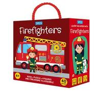 Firefighters. Q-box. Ediz. a colori. Con 4 figures. Con fire engine to assemble. Con puzzle