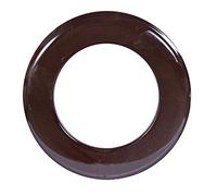 FIREFIX 1767 - Rosetta Smaltata Marrone, Larghezza 3,5 cm, Diametro 100 mm, per Tubi da Forno dallo Spessore di 0,6 mm,