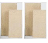 FIREFIX 2051 - Pietra refrattaria spessa 30 mm, 300 x 150 mm, con gel (Confezione da 2)